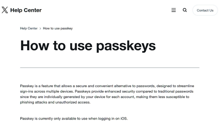 白马井镇苹果维修店铺分享iOS用户如何通过通行密钥(Passkey)登录 